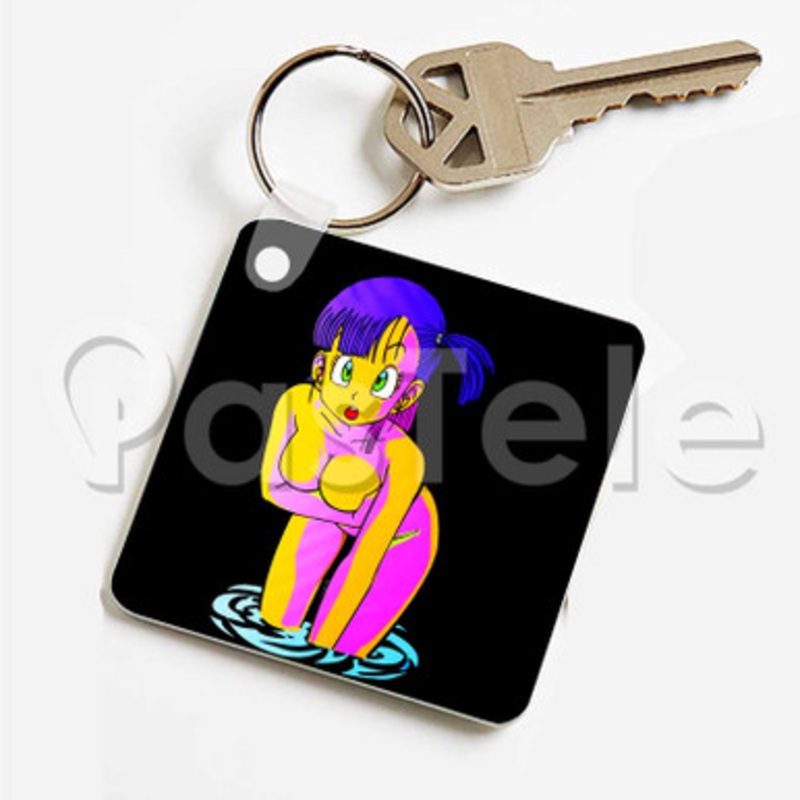 sexy bulma Custom Art Keychain Key Ring Jewelry Necklaces Pendant Two Sides