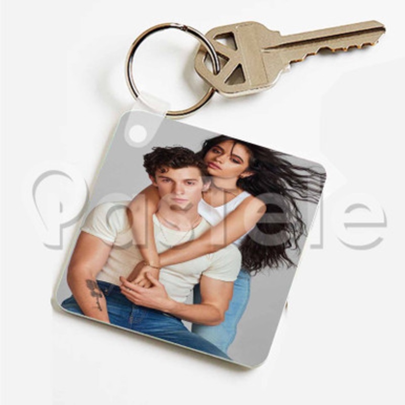Shawn Mendes and Camila Cabello Custom Art Keychain Key Ring Jewelry Necklaces Pendant Two Sides