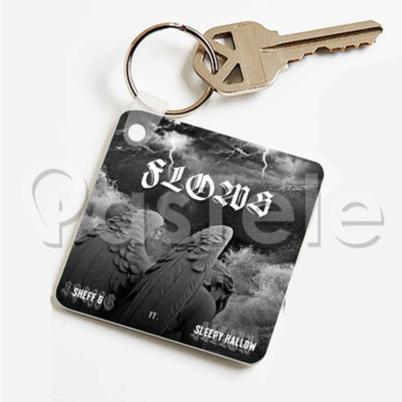 Sheff G Flows Custom Art Keychain Key Ring Jewelry Necklaces Pendant Two Sides