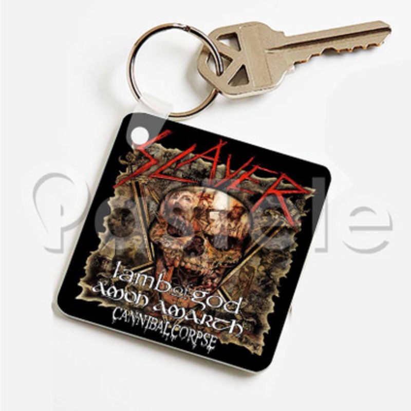 Slayer Custom Art Keychain Key Ring Jewelry Necklaces Pendant Two Sides