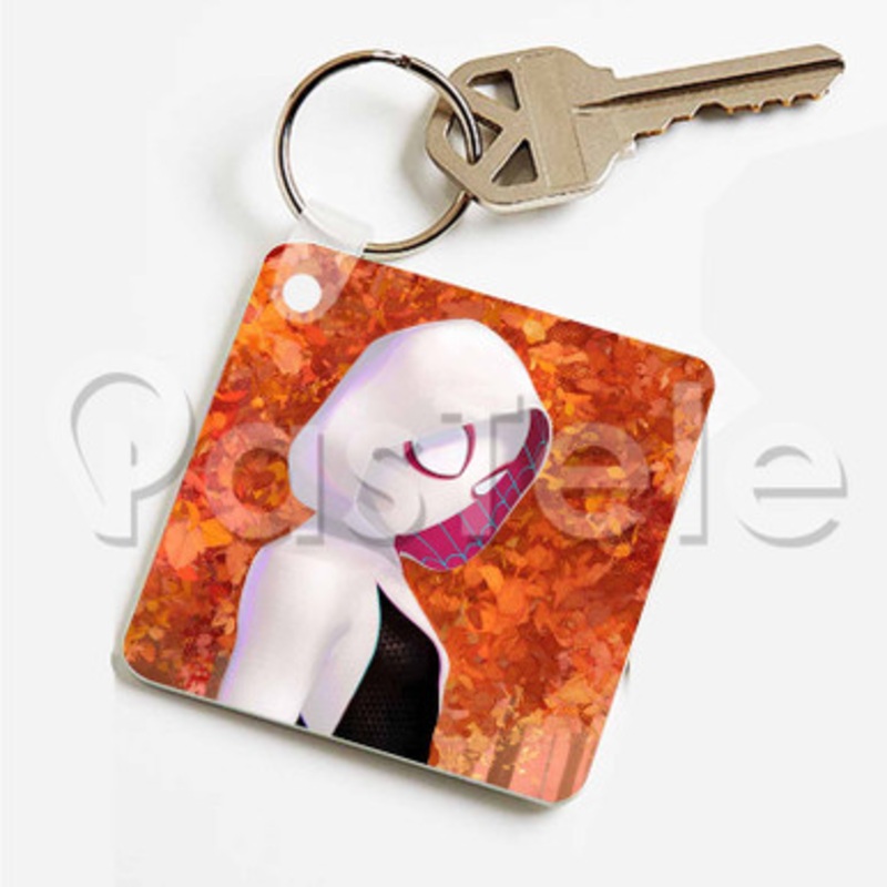 Spider Woman Custom Art Keychain Key Ring Jewelry Necklaces Pendant Two Sides