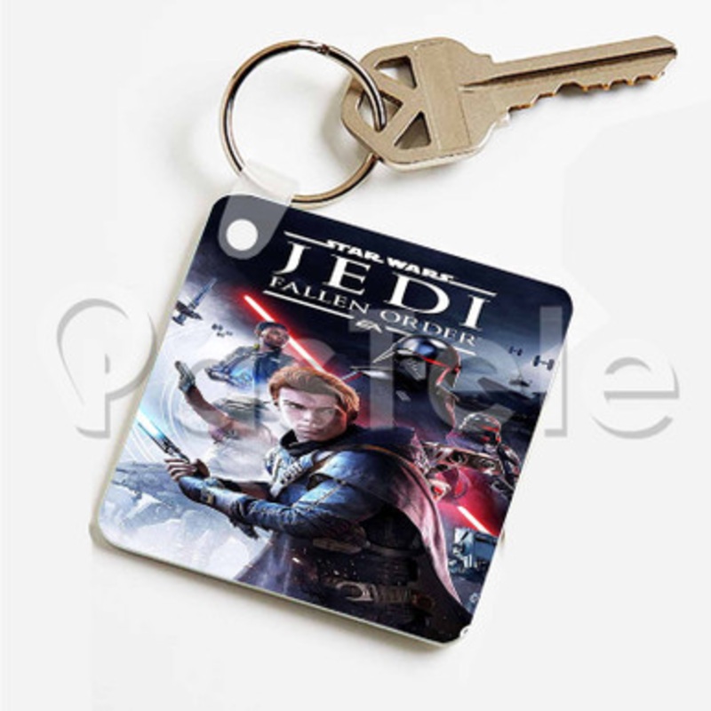 Star Wars Jedi Fallen Order Custom Art Keychain Key Ring Jewelry Necklaces Pendant Two Sides
