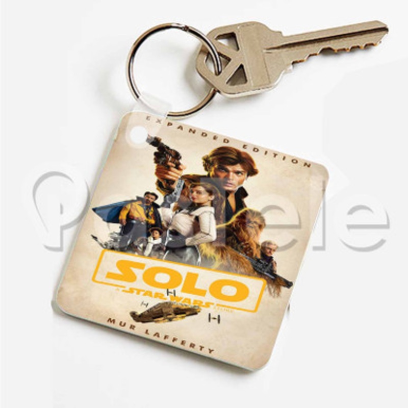 Star Wars Solo Custom Art Keychain Key Ring Jewelry Necklaces Pendant Two Sides