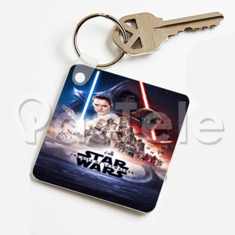 Star Wars The Rise of Skywalker 2 Custom Art Keychain Key Ring Jewelry Necklaces Pendant Two Sides