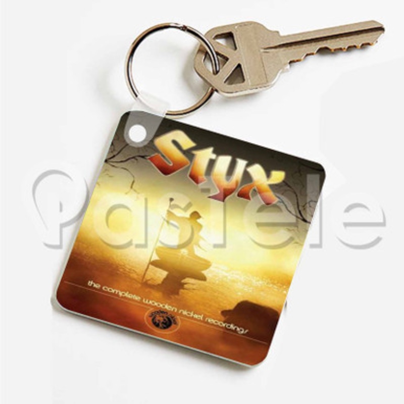 Styx Custom Art Keychain Key Ring Jewelry Necklaces Pendant Two Sides