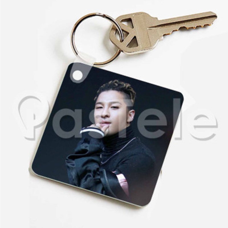 taeyang bigbang Custom Art Keychain Key Ring Jewelry Necklaces Pendant Two Sides