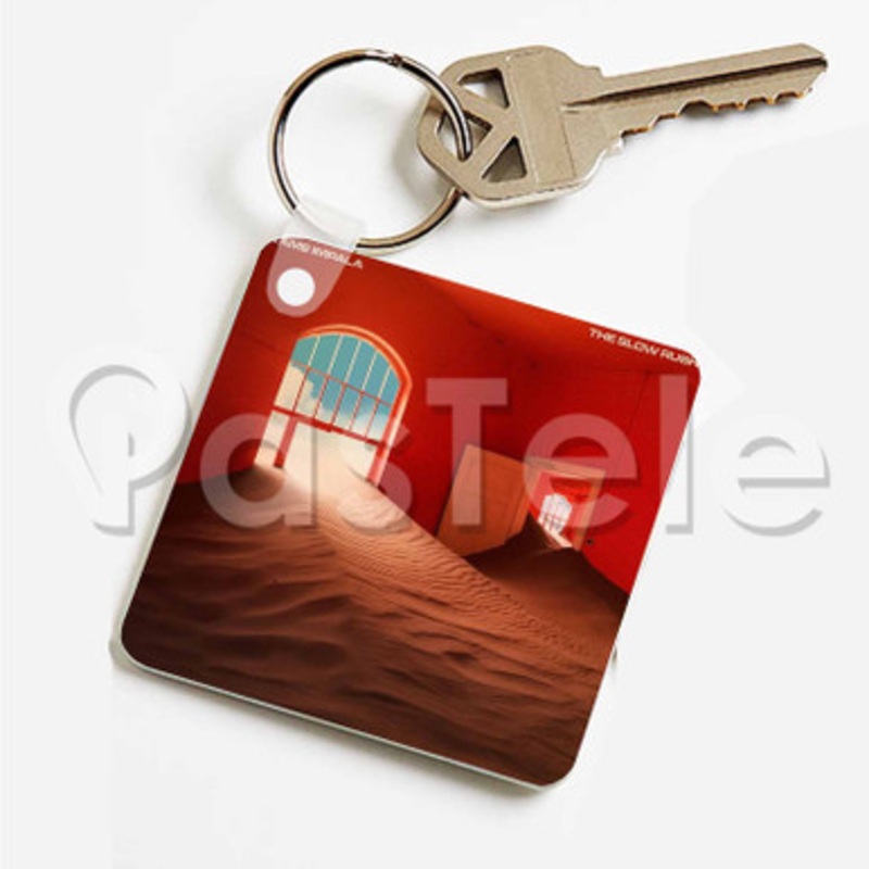 Tame Impala The Slow Rush Custom Art Keychain Key Ring Jewelry Necklaces Pendant Two Sides