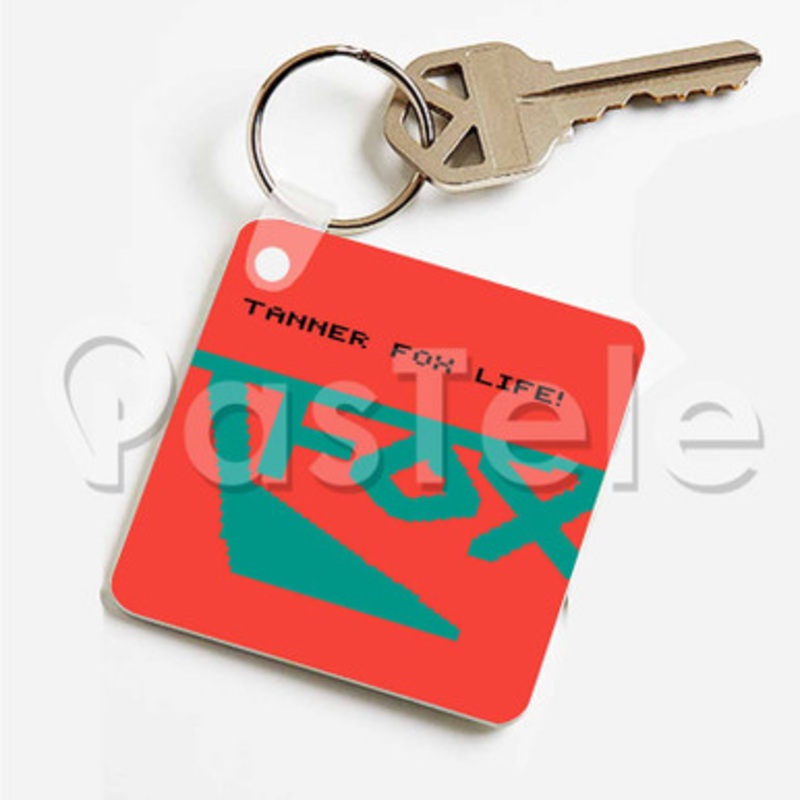 tanner fox Custom Art Keychain Key Ring Jewelry Necklaces Pendant Two Sides