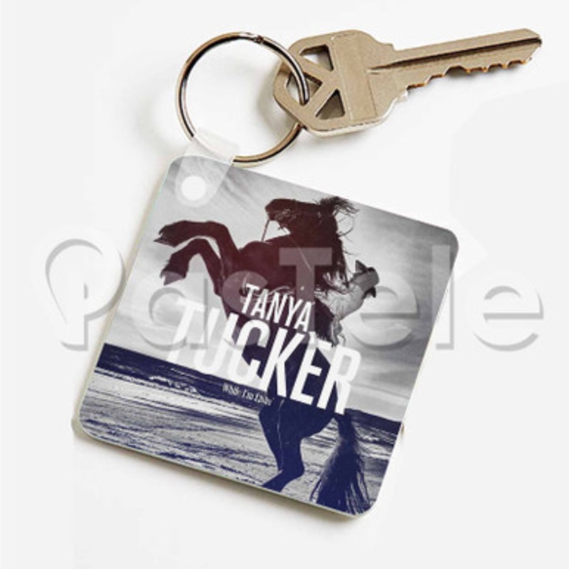 Tanya Tucker While I m Livin Custom Art Keychain Key Ring Jewelry Necklaces Pendant Two Sides