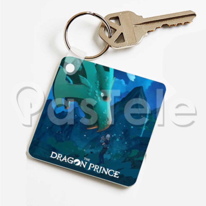 The Dragon Prince Season 3 Custom Art Keychain Key Ring Jewelry Necklaces Pendant Two Sides