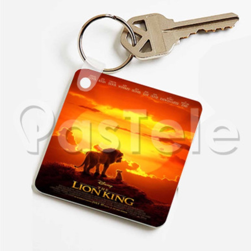 The Lion King Custom Art Keychain Key Ring Jewelry Necklaces Pendant Two Sides