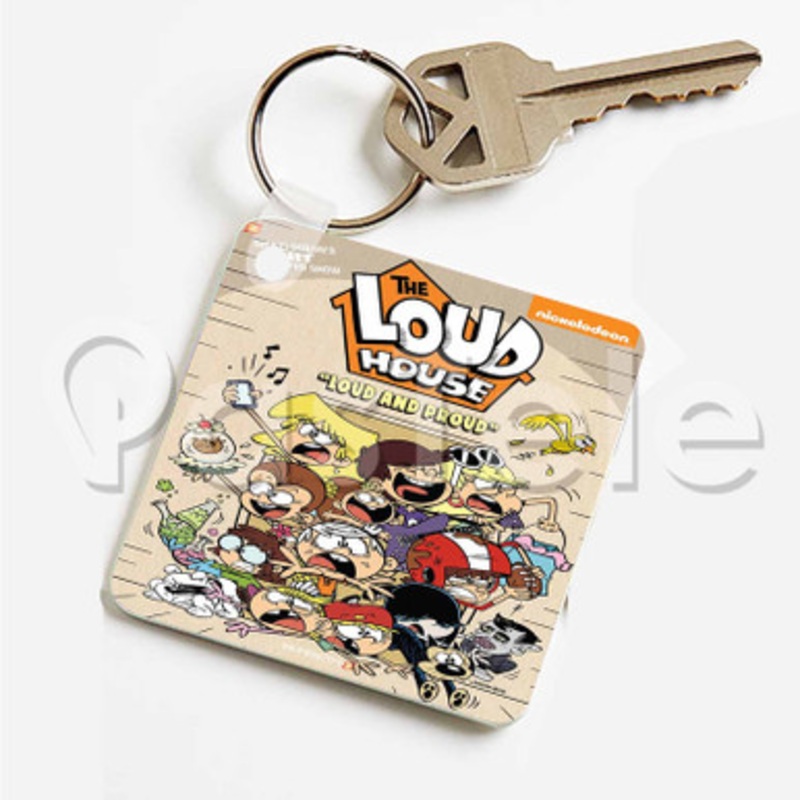 The Loud House Custom Art Keychain Key Ring Jewelry Necklaces Pendant Two Sides