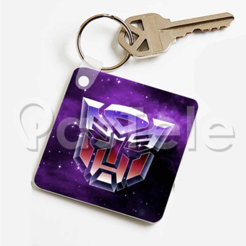 transformers Custom Art Keychain Key Ring Jewelry Necklaces Pendant Two Sides