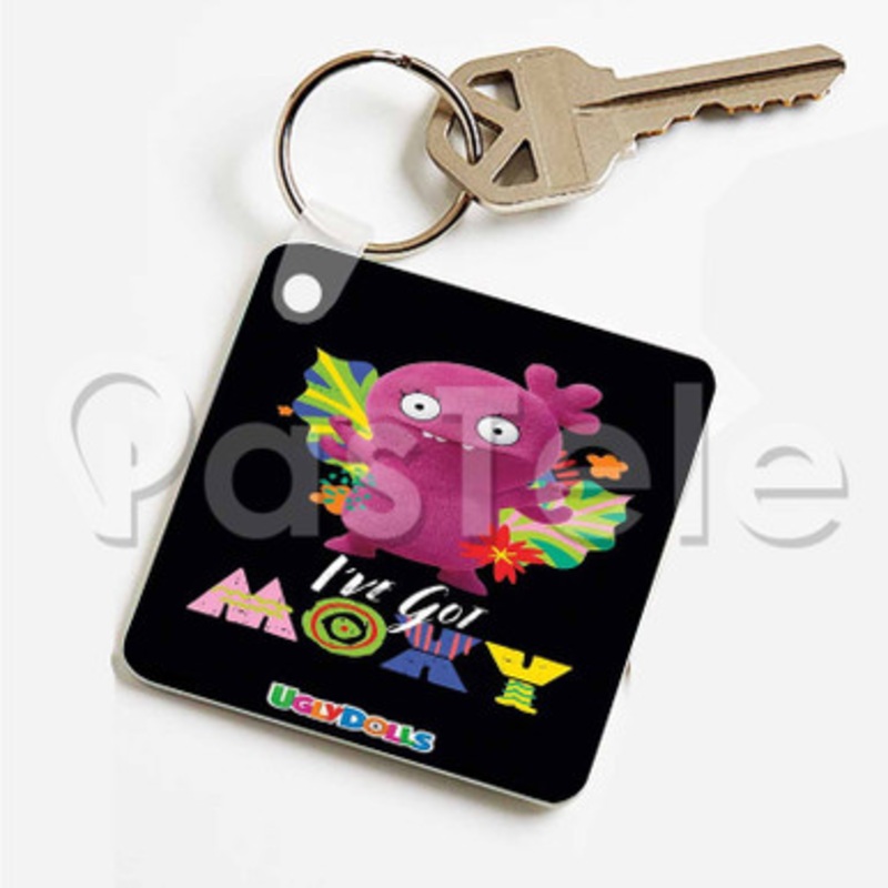 Uglydolls Moxy Custom Art Keychain Key Ring Jewelry Necklaces Pendant Two Sides