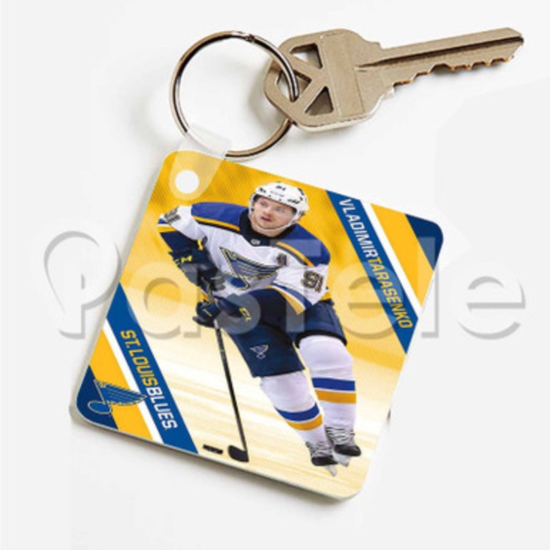 Vladimir Tarasenko Saint Louis Blues NHL Custom Art Keychain Key Ring Jewelry Necklaces Pendant Two Sides