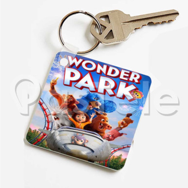 Wonder Park Custom Art Keychain Key Ring Jewelry Necklaces Pendant Two Sides