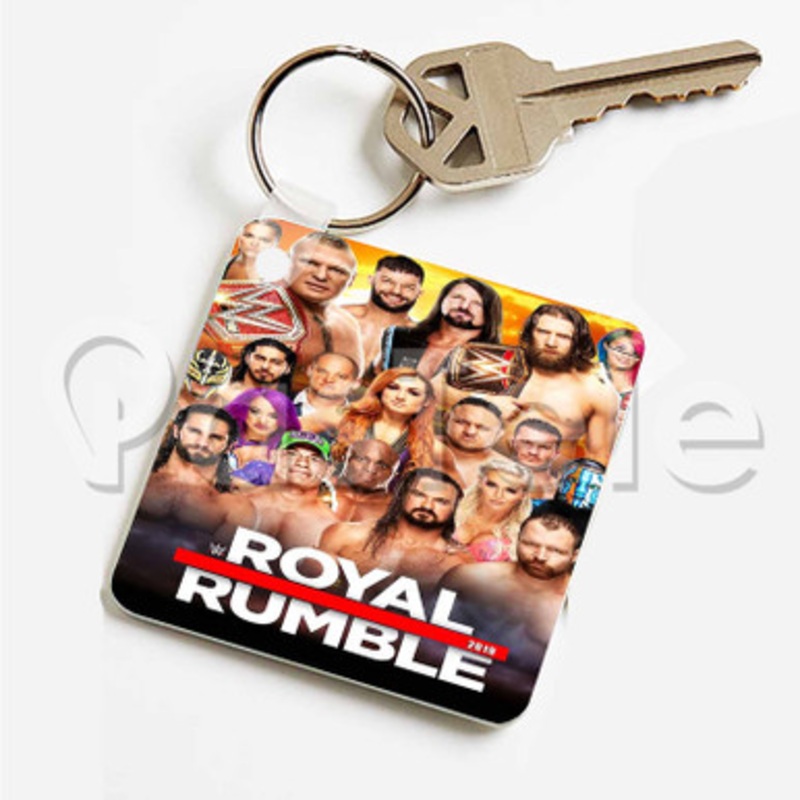 WWE Royal Rumble Custom Art Keychain Key Ring Jewelry Necklaces Pendant Two Sides