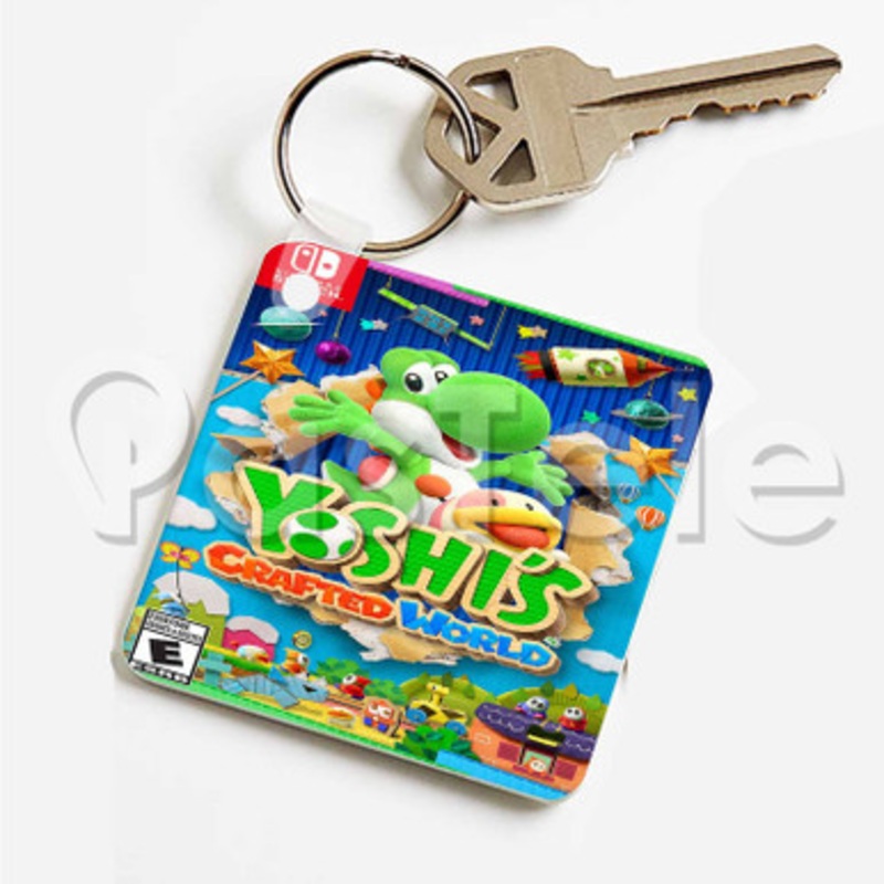 Yoshi s Crafted World Custom Art Keychain Key Ring Jewelry Necklaces Pendant Two Sides