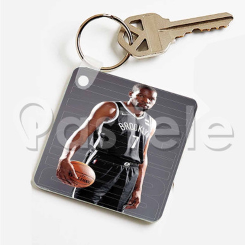 Kevin Durant Brooklyn Nets NBA Custom Art Keychain Key Ring Jewelry Necklaces Pendant Two Sides