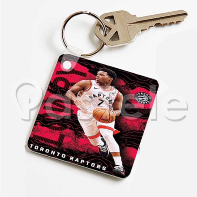 Kyle Lowry Toronto Raptors NBA Custom Art Keychain Key Ring Jewelry Necklaces Pendant Two Sides