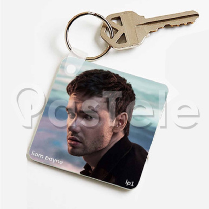 Liam Payne LP1 Custom Art Keychain Key Ring Jewelry Necklaces Pendant Two Sides