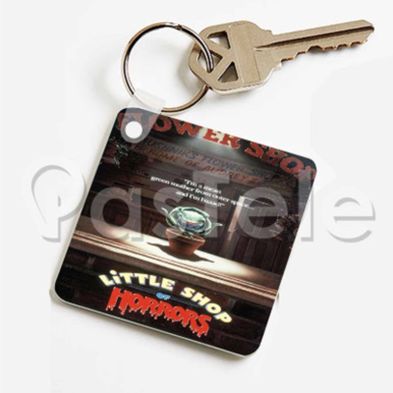 Little Shop of Horrors Custom Art Keychain Key Ring Jewelry Necklaces Pendant Two Sides