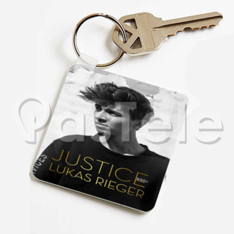 Lukas Rieger Custom Art Keychain Key Ring Jewelry Necklaces Pendant Two Sides