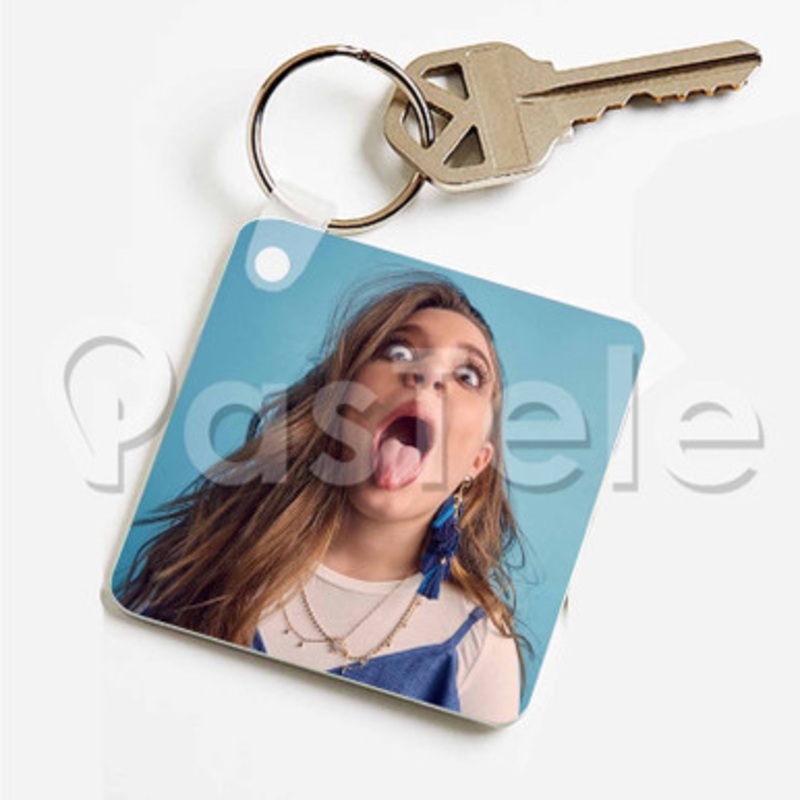 Mackenzie Ziegler Custom Art Keychain Key Ring Jewelry Necklaces Pendant Two Sides