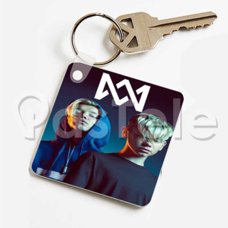 Marcus and Martinus Custom Art Keychain Key Ring Jewelry Necklaces Pendant Two Sides