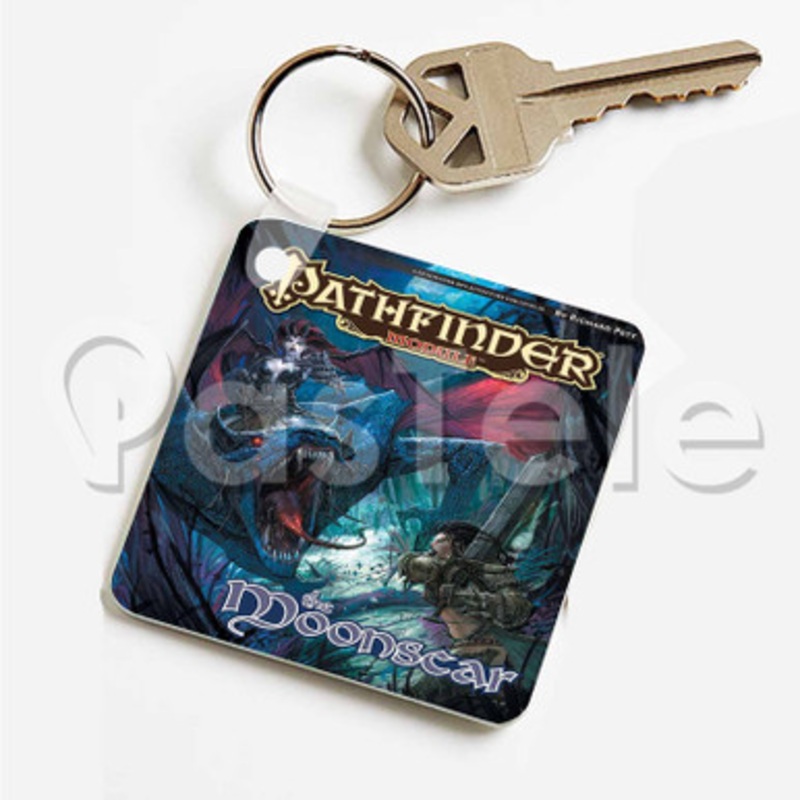 Moonscar The Module Custom Art Keychain Key Ring Jewelry Necklaces Pendant Two Sides
