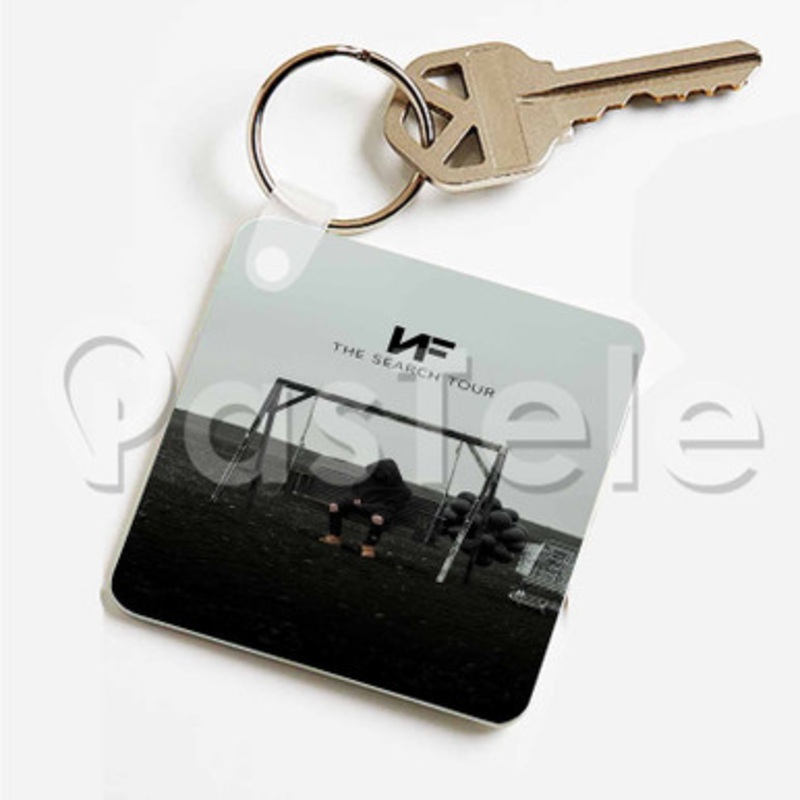 NF The Search Tour Custom Art Keychain Key Ring Jewelry Necklaces Pendant Two Sides