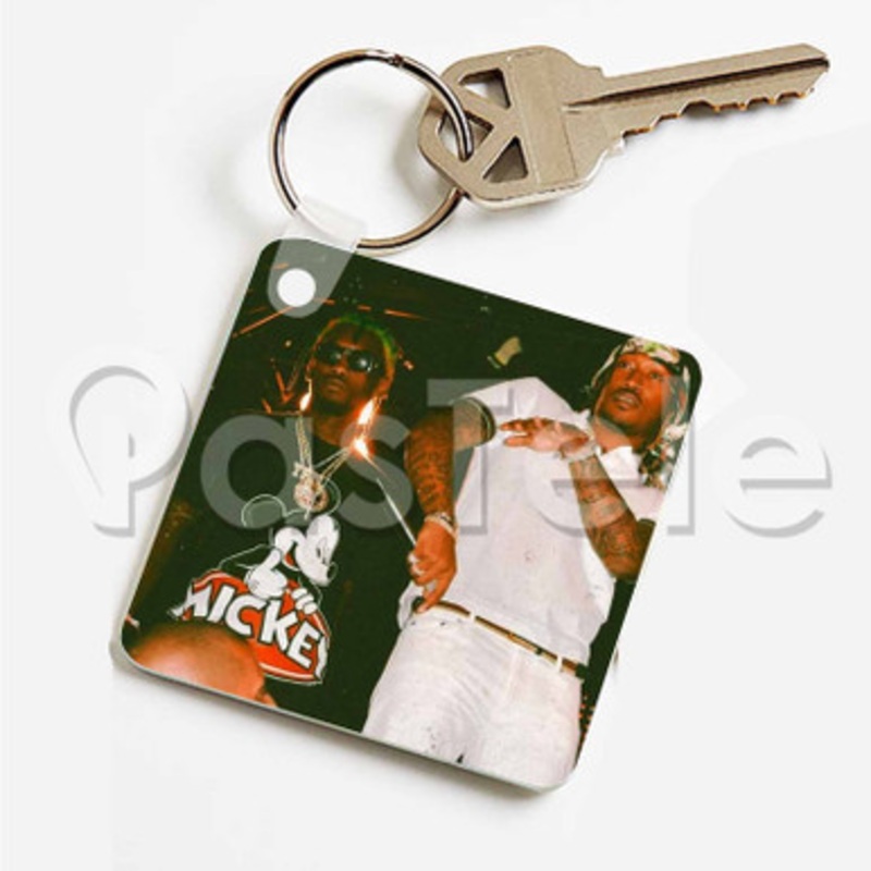 Oh Yeah Future Feat Offset Custom Art Keychain Key Ring Jewelry Necklaces Pendant Two Sides