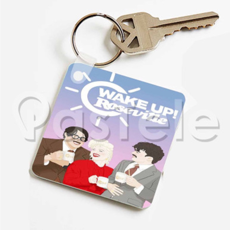 Paramore Wake Up Roseville Custom Art Keychain Key Ring Jewelry Necklaces Pendant Two Sides