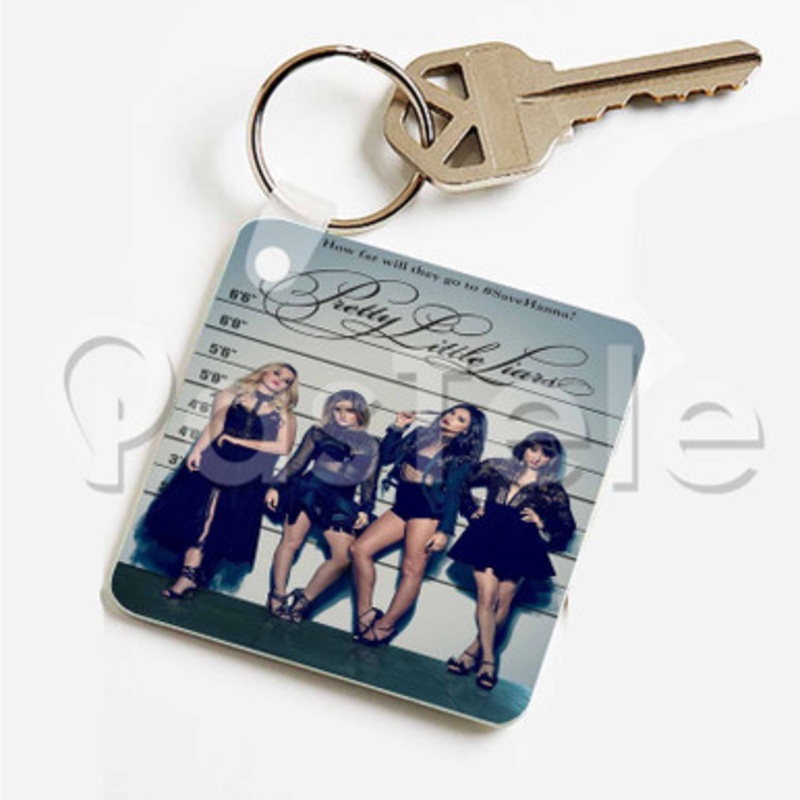 Pretty Little Liars Custom Art Keychain Key Ring Jewelry Necklaces Pendant Two Sides