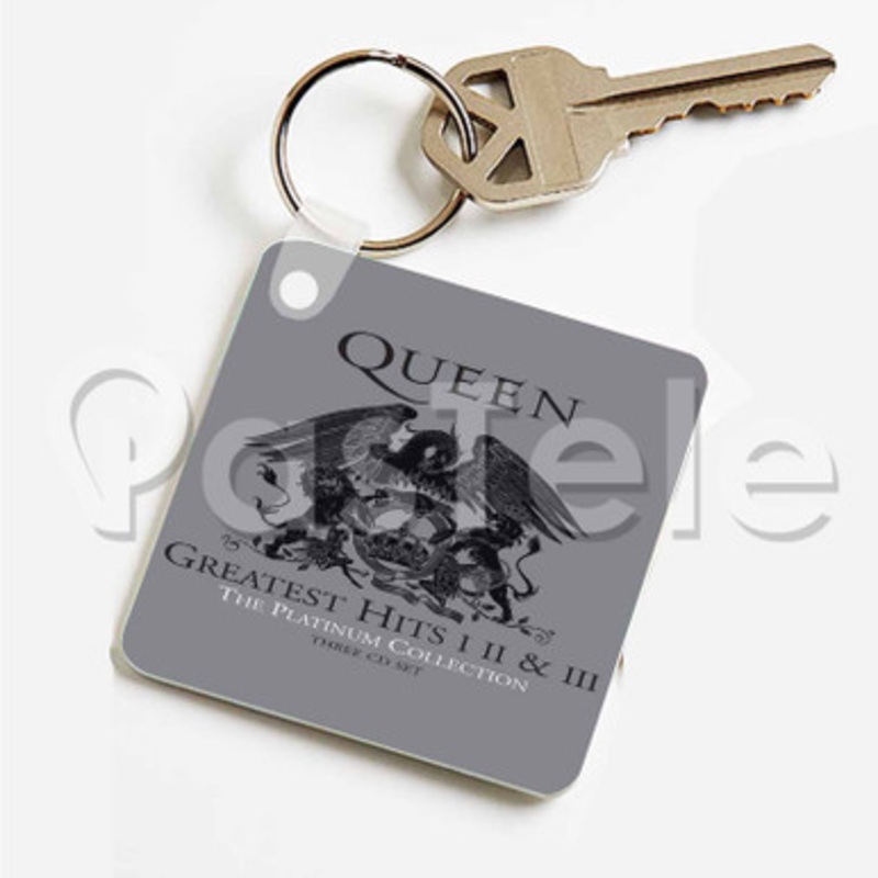 Queen The Platinum Custom Art Keychain Key Ring Jewelry Necklaces Pendant Two Sides