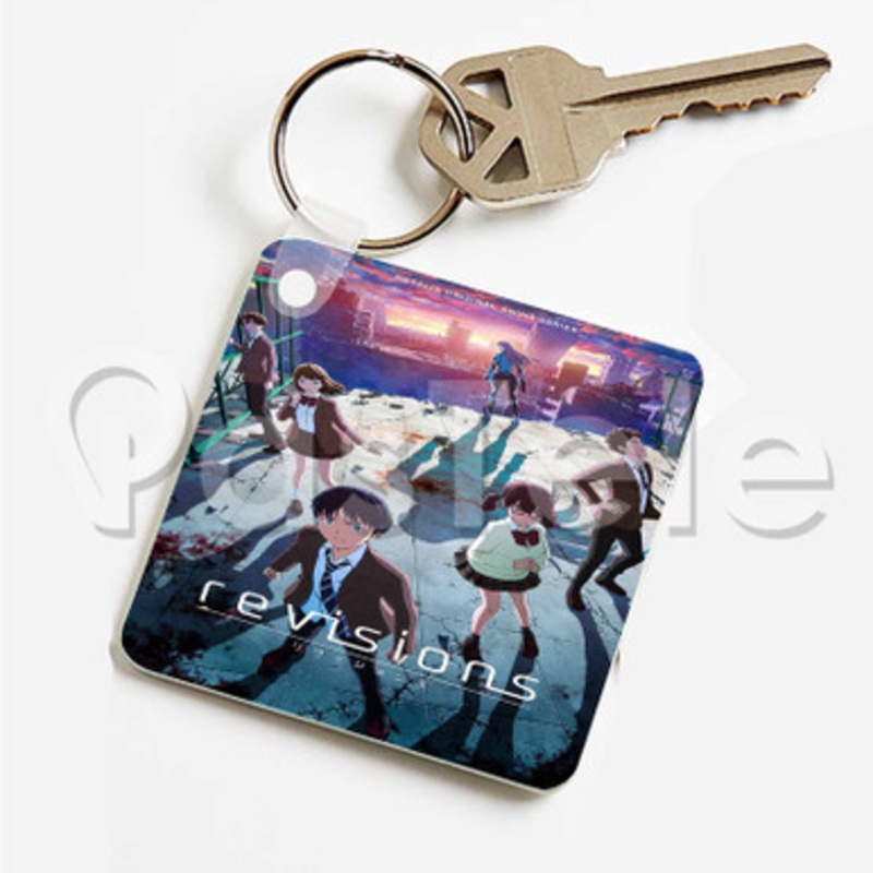 Revisions Custom Art Keychain Key Ring Jewelry Necklaces Pendant Two Sides