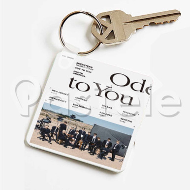 SEVENTEEN World Tour ODE TO YOU Custom Art Keychain Key Ring Jewelry Necklaces Pendant Two Sides