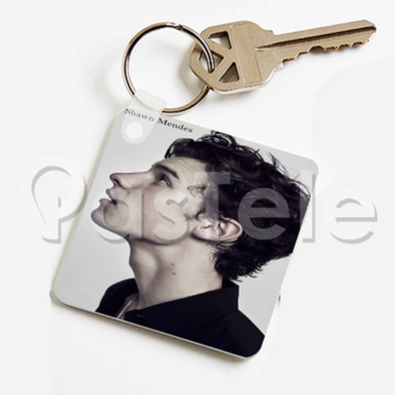 Shawn Mendes Custom Art Keychain Key Ring Jewelry Necklaces Pendant Two Sides