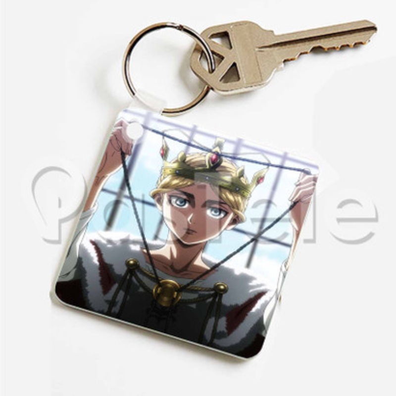 Shingeki no Kyojin Season 3 Custom Art Keychain Key Ring Jewelry Necklaces Pendant Two Sides