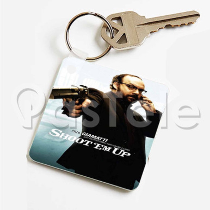 Shoot em Up Custom Art Keychain Key Ring Jewelry Necklaces Pendant Two Sides