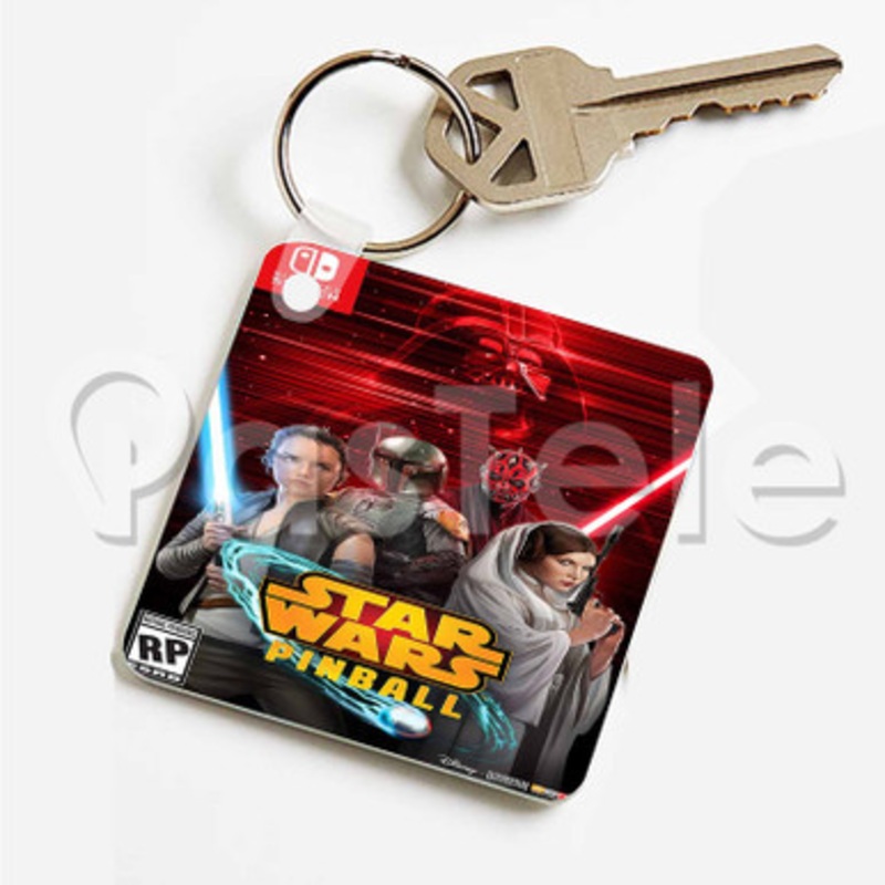 Star Wars Pinball Custom Art Keychain Key Ring Jewelry Necklaces Pendant Two Sides