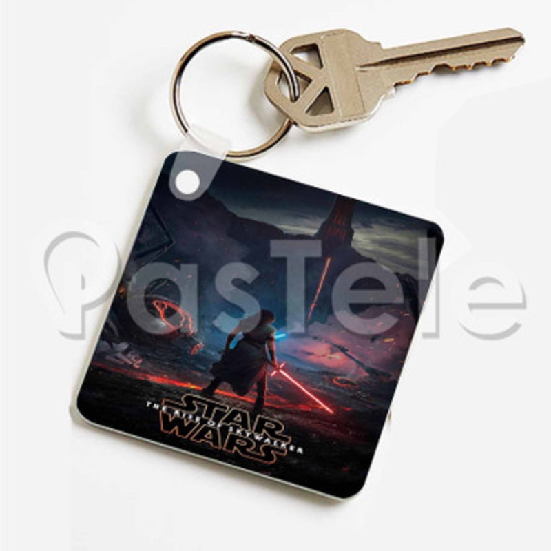 Star Wars The Rise of Skywalker 2Movie Custom Art Keychain Key Ring Jewelry Necklaces Pendant Two Sides