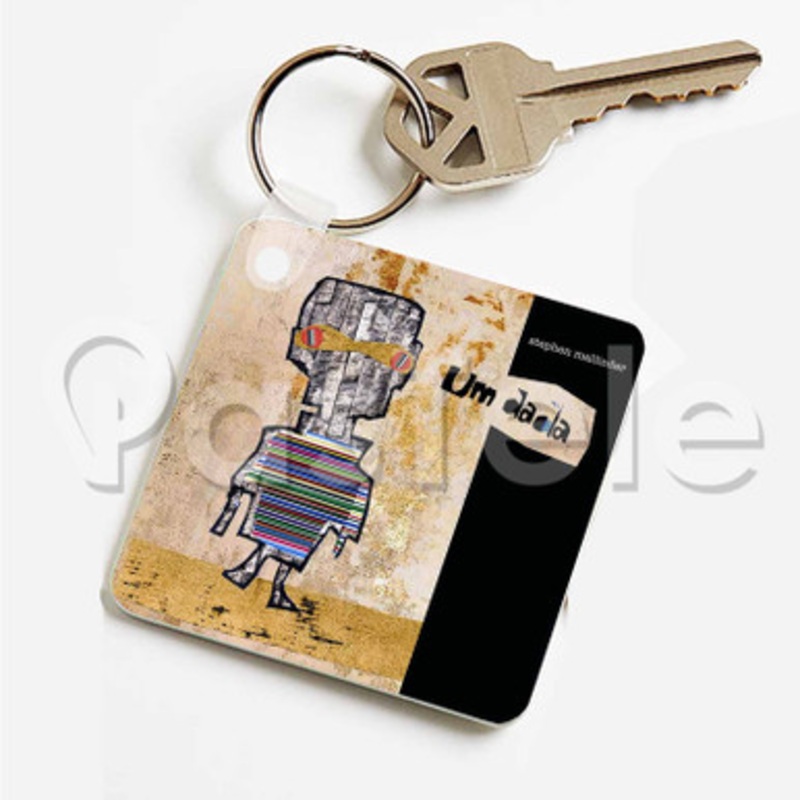 Stephen Mallinder Um Dada Custom Art Keychain Key Ring Jewelry Necklaces Pendant Two Sides