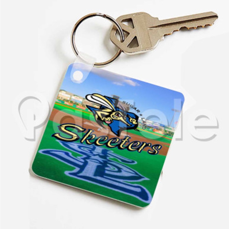 Sugar Land Skeeters Custom Art Keychain Key Ring Jewelry Necklaces Pendant Two Sides