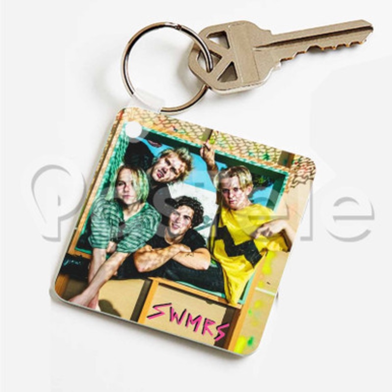 SWMRS Custom Art Keychain Key Ring Jewelry Necklaces Pendant Two Sides