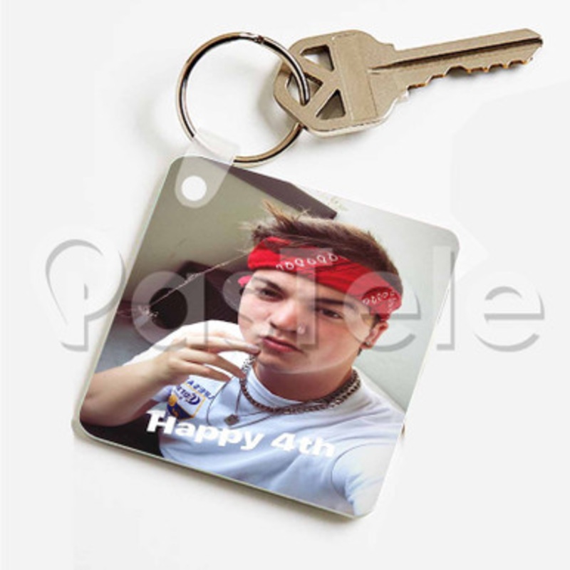 Taylor Caniff Custom Art Keychain Key Ring Jewelry Necklaces Pendant Two Sides