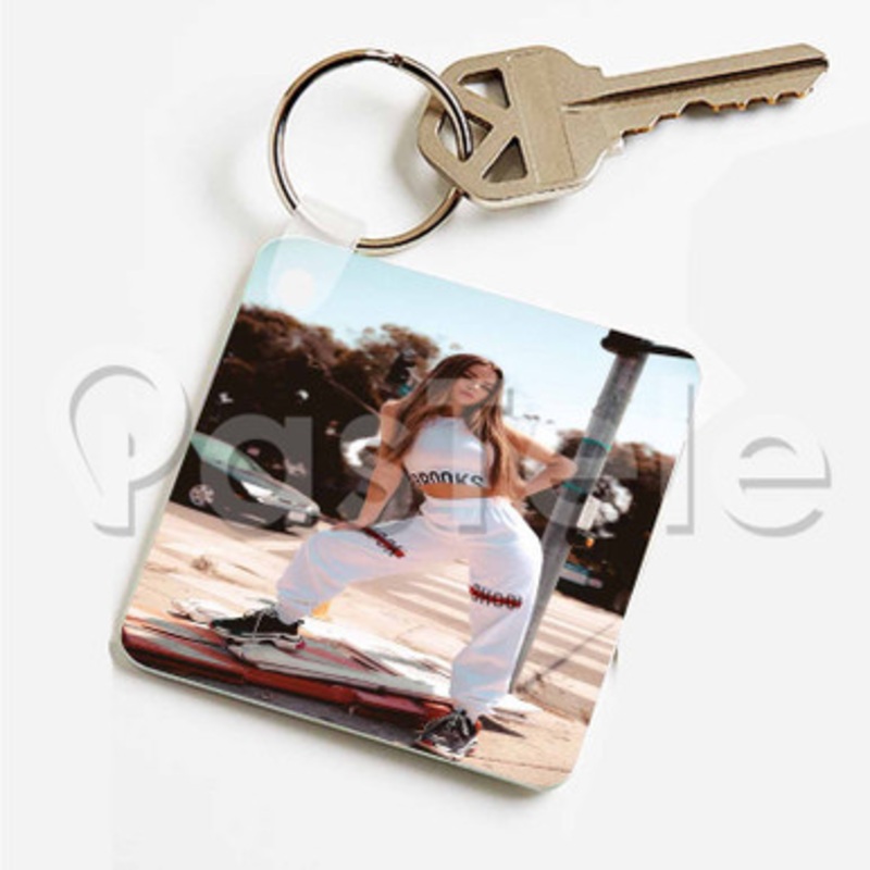 Tessa Brooks Custom Art Keychain Key Ring Jewelry Necklaces Pendant Two Sides