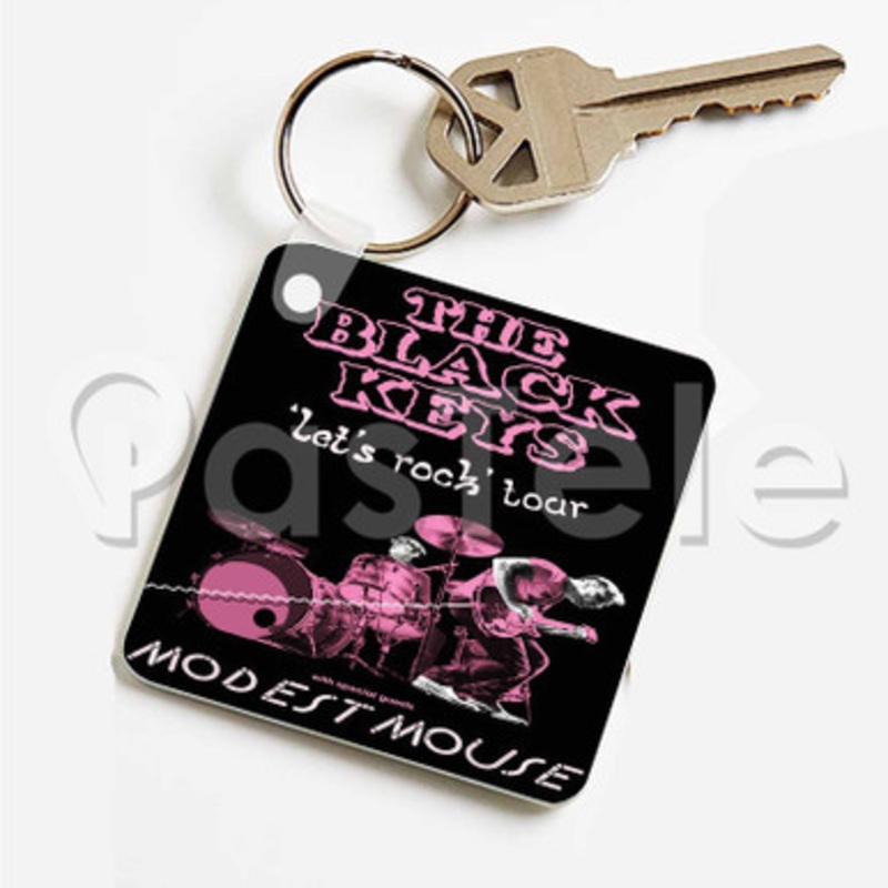 The Black Keys Custom Art Keychain Key Ring Jewelry Necklaces Pendant Two Sides