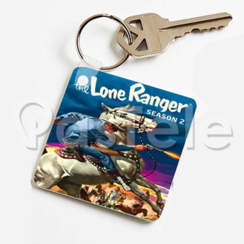 The Lone Ranger Custom Art Keychain Key Ring Jewelry Necklaces Pendant Two Sides
