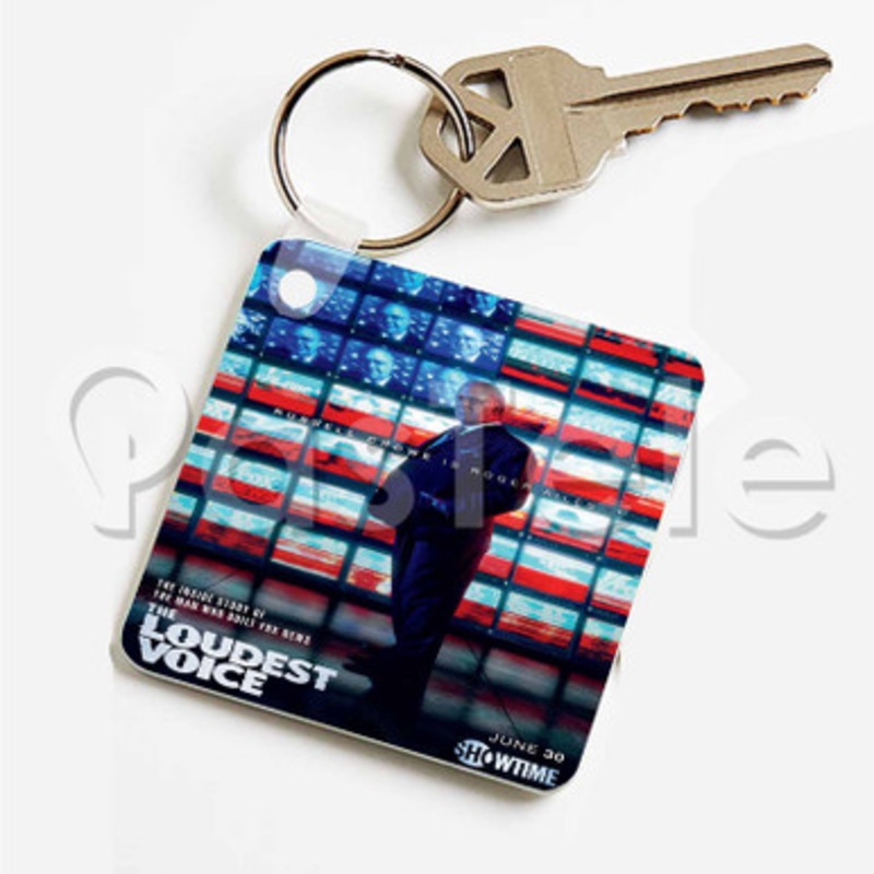 The Loudest Voice Custom Art Keychain Key Ring Jewelry Necklaces Pendant Two Sides